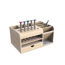 Multifunctional storage box Mobile phone repair desktop storage rack Screwdriver insert box tool parts box