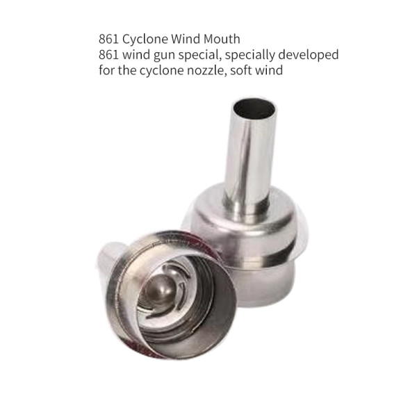 861 Rotating Air Nozzle Quickly making 861DW to 861X soft air from direct to rotate Cyclone Wind Mouth model : 8mm、10mm
