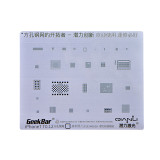 Qianli Universal IC Reballing Stencil Lasering Square Hole Stencil for iPhone   6 6s 7 8 IC Reballing 0.1mm 0.12mm Thickness