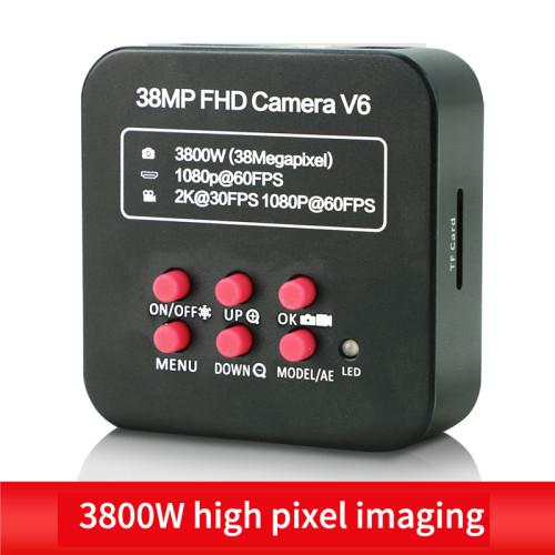 38MP FHD Camera V6/V8 Stereo Microscope Camera Industrial Camera HDMI Interface HD Digital Microscope Camera Video Microscope