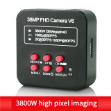 38MP FHD Camera V6/V8 Stereo Microscope Camera Industrial Camera HDMI Interface HD Digital Microscope Camera Video Microscope