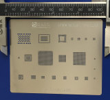 AMAOE iPad reballing stencil tin plant net steel mesh iPad2/3/4/5/6/PRO/mini1/2/3/4/ IC CPU stencil