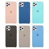 Official silicone protective phone cases 4 side covered case for iPhone models