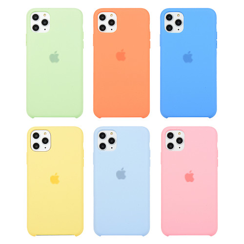 Offical silicone protective phone cases 3 side cover for iPhone models