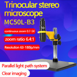 Mechanic MC50L-B3 Monocular Microscrope 0.7-5.0X continous zoom with LED light 2020 new
