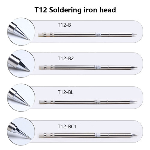 T12 Soldering Iron Tips for HAKKO T12 Handle LED Vibration Switch Temperature Controller FX951 FX-952 950