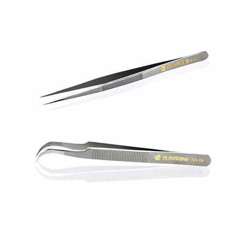 SA-11 SA-15 tweezers stripe non-slip design anti-acid anti-magnetic and high-hardness stainless steel