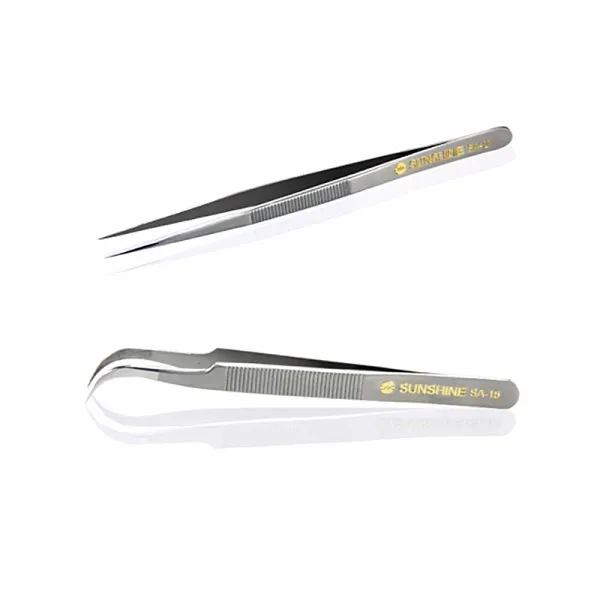 SA-11 SA-15 tweezers stripe non-slip design anti-acid anti-magnetic and high-hardness stainless steel