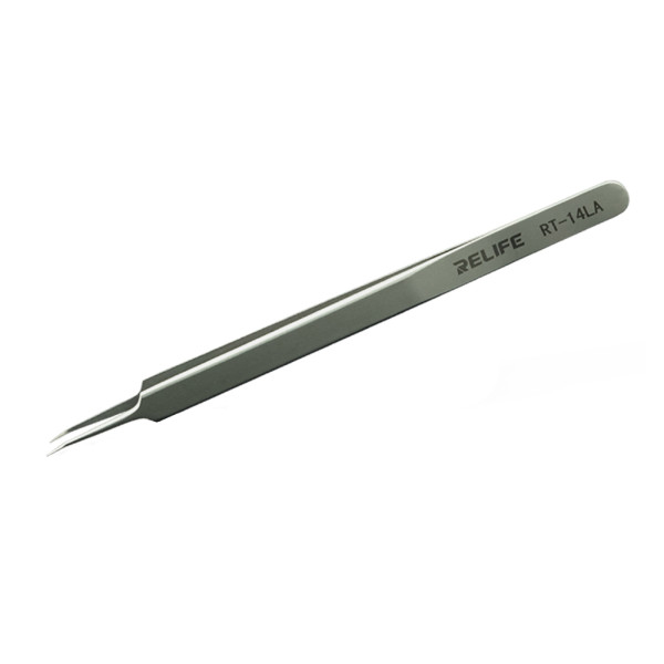 RT-14LA Chip Dedicated Tweezers Stainless Steel Anti-Static Special Maintenance Tweezers Precise Electronics Chip Repair Clip