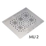 RL-044 MU1 MU2 Steel net 0.12mm MTK CPU reballing stencil cooling hole anti-drum design