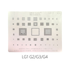 AMAOE LG1 LG:1 CPU stencil MSM8992 MSM8974 for LG G2 G3 G4 H790 V10 H968 LS990 VS986 universal 0.12MM CPU reballing steel mesh