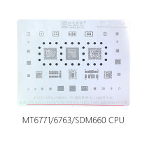 AMAOE OV3 CPU stencil for Oppo A3 A1 A73 A79 A83 R11 R15 Vivo X20 X20i Y75 etc MT6771 MT6763 SDM660 reballing steel net 0.12MM