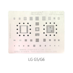 AMAOE LG2 LG:2 CPU series stencil MSM8996 for LG G5 G6 VS995 H850 V20 G6+ H868 Q8 CPU series reballing steel mesh 0.12MM