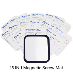 15PCS/Lot Magnetic Screw Chart Mat for iphone11 11pro 11pro Max X 8 8 plus 6 6 plus 6s 7 7 plus Professional Plate Repair Tools for absorb screws