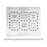 AMAOE LPDDR1 Huawei MAC Macbook Samsung integrated steel mesh 0.15MM LPDDR:1 BGA134 BGA200 BGA60 BGA168 BGA178 BGA136 LPDDR reballing stencil