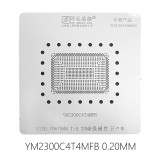 AMAOE Macbook YM2300C4T4MFB IC chip reballing kit 0.20MM steel mesh / positioning plate / magnetic base