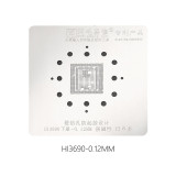 AMAOE Huawei Hi3690 5G lower layer reballing stencil 0.12MM CPU steel mesh