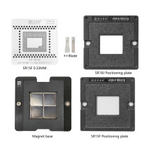 AMAOE Macbook 4Gen SR15F tin planting platform 0.30MM Mac CPU 4Gen SR15F stencil / SR15F position plate / magnetic base / 4Gen SR18J position plate