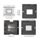AMAOE Macbook 4Gen SR15F tin planting platform 0.30MM Mac CPU 4Gen SR15F stencil / SR15F position plate / magnetic base / 4Gen SR18J position plate