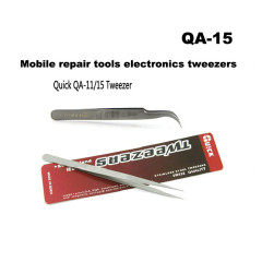 Quick QA-11 QA-15 straight curved tweezers mobile phone repair tool stainless steel sharp