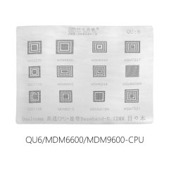 AMAOE QU:6 Qualcomm CPU Baseband reballing stencil 0.12MM steel mesh QU6 QSC MDM MSM