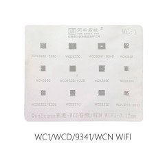 AMAOE WC:1 Qualcomm WCD audio WCN wifi reballing stencil 0.12MM WC1 steel mesh