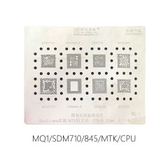 AMAOE MQ:1 MQ:2 MQ:3 Qualcomm MTK CPU reballing stencil MT6771V MT6757V SDM845 SDM710 SDM660 MT6739V MT6763V 0.12MM stencil