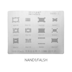 AMAOE NAND:1 NAND Flash Font multi popurse reballing stencil 0.15MM BGA chip steel mesh NAND1