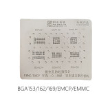 AMAOE EMMC EMCP Font BGA chip reballing stencil 0.15MM steel mesh for BGA153/162/169/186/221/254