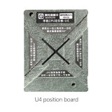 AMAOE U4 MTK CPU reballing stencil position platform 0.12MM steel mesh for MT6750V/6755V MT6757V
