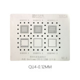 AMAOE Qualcomm CPU reballing stencil 0.12MM QU:1 QU:2 QU:3 QU:4 Qualcomm MSM series steel mesh QU1 QU2 QU3 QU4