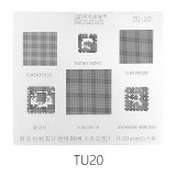 AMAOE TU:20 LCD TV reballing stencil  0.20MM TU20 for MSD6A600/SIS231/MST6M 182VG/0.65/0.8
