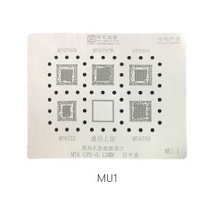 AMAOE MTK CPU multi popurse stencil MU:1 MU:2 MU:3 MTK MT series 0.12MM CPU reballing steel mesh MU1 MU2 MU3