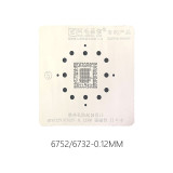 AMAOE MT CPU reballing stencil kit 0.12MM U5 position plate MT6735V/6737V/6753V MT6732V/6752V steel mesh