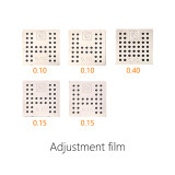 AMAOE adjustment film adjust steel mesh 0.10/0.40/0.15