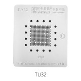 AMAOE LCD TV CPU10 reballing kit 0.20MM TU:32 T962 steel mesh TU32 CPU10 position plate