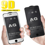 iPhone models 9D anti fingerprint full screen fit tempered glass AG 9H Matte glass