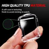 Full Screen Soft TPU Clear Protectve Case Cover Tempered Glass For Apple Watch Series Protective Glass Film2/3 Screen Protector