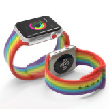 Apple watch band iwatch 1 2 3 4 5 new rainbow silicone watch strap sport watch strap