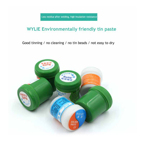 WYLIE Lead-Free Soldering Paste Solder Flux Paste Cream Green Product For PCB BGA PGA SMD