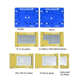 Mechanic iBGA 10 IN 1 Motherboard Middle Rework Tin Mesh Platform for iPhone X-12 Pro Max Repair BGA Reballing Stencil