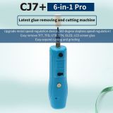 CJ7+ 6 in 1 Pro latest glue removing and cutting machine TFT TFD UTB OLED LCD screen glue remove tool