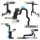 Power On Off / Volume Up Down Side Button Key Ribbon Flex Cable With Metal For iPhone 5~15promax