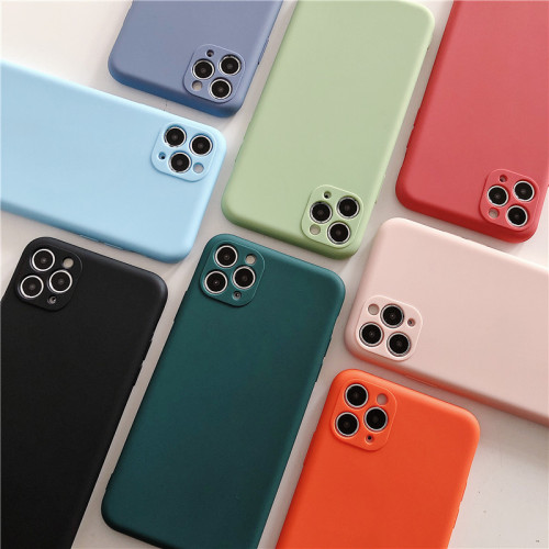 Luxury Soft Silicone Phone Case For iPhone 11Pro max X XS Max XR Cover Coque Capa For iphone 11 pro 7 8 Plus SE 2020 Color Cases