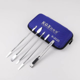 K-1101 KGX 37in1 Toolkit 37-piece Open Shellkit  Universal Mobile Repair Tools Bag Multifunction Pocket for Remover Phone