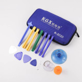 K-1101 KGX 37in1 Toolkit 37-piece Open Shellkit  Universal Mobile Repair Tools Bag Multifunction Pocket for Remover Phone