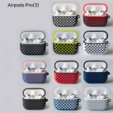 AirPods ProTwo-color honeycomb protective case silicone cases AirPods3 double-layer earphone case cover with buckle