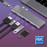 USB Type C To HDMI  Adapter  USB-C TypeC Hub USB 3.0 3.5mm Jack Audio Video Converter for MacBook