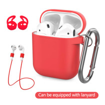 AirPods thick silicone protective sleeve factory direct high-quality AirPods silicone sleeve with hook