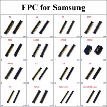 1pc LCD Display FPC Connector For Samsung NOTE5 S6 Edge Note4 Note3 S5 S4 S5 S2 I9082 S7562 S5360 j200 j100 A8 A5 A3